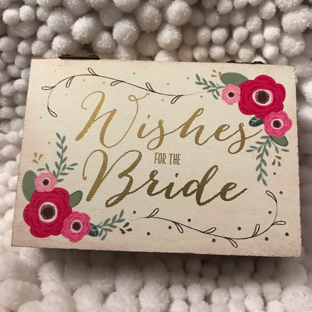 Bride’s keepsake prayer box.